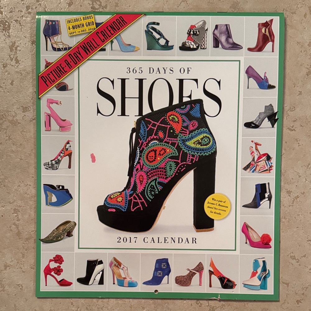 365 Days of Shoes 2017 “Picture-A-Day”Wall Calendar - Size 12x14